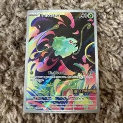 Pokemon Bulbasaur Holo Card 133/132 Me01: Mega Evolution Illustration Rare 2025 - Image 1