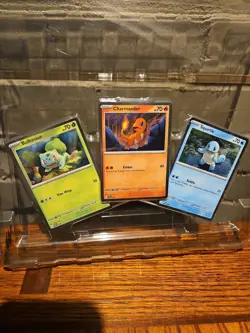 Pokemon 151 Poster Collection Promos Squirtle Charmander Bulbasaur - Image 1