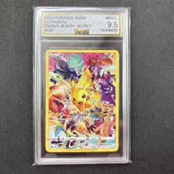 2023 Pokemon SWSH FA/Pikachu 160/159 Crown Zenith Holo - Image 1