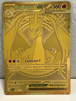 Pokemon Mega Charizard Y EX 294/217 Ascended Heroes Mega Hyper Rare Holo - Image 1
