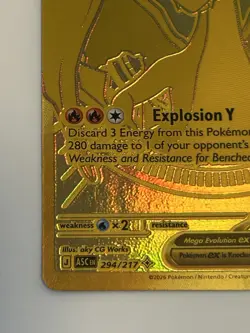 Pokemon Mega Charizard Y EX 294/217 Ascended Heroes Mega Hyper Rare Holo - Image 4