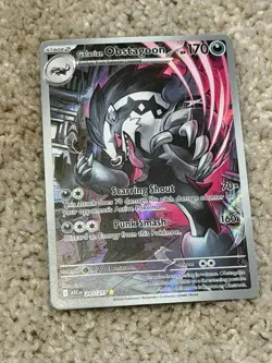 Pokemon Galarian Obstagoon 245/217 Illustration Rare Ascended Heroes - Image 1