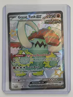 Great Tusk ex SVP 072 (Shiny Black Star Promo) Paldean Fates Near Mint Pokemon - Image 2