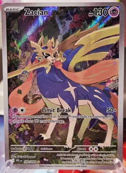 Pokemon Zacian 100/094 Me02: Phantasmal Flames Illustration Rare - Image 1