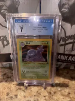 Muk CGC Near Mint 7 Pokemon (1999) Fossil 13/62 Holo Pokemon - Image 1