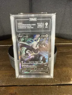 2022 Pokemon SWSH Silver Tempest Lugia V 186 TAG 9 Mint Alt Art - Image 1