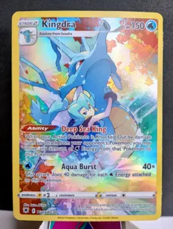 Pokemon TCG: Kingdra #8/111 WOTC Neo Genesis Holo Vintage Swirl #TG03/TG30 SWSH - Image 4