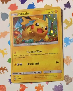 Pokemon TCG Pikachu SM76 Sun And Moon Promo Cosmos Holo English 2017 - Image 1