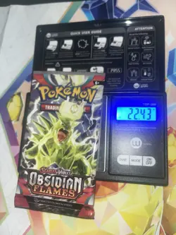 VERY HEAVY! 22.43Gram Obsidian Flames Pokemon TCG Factory Sealed Booster Pack!!! - Image 1