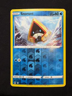 Snorunt 034/159 Reverse Holo LP-NM - Pokemon TCG Sword & Shield Crown Zenith CRZ - Image 1