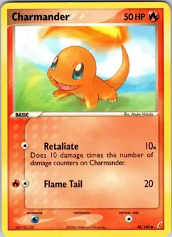 Charmander 48/100 Crystal Guardians Pokemon TCG LP Normal - Image 1