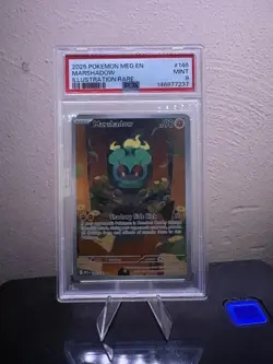 2025 Pokemon Marshadow Illustration Rare #146 PSA 9 Mint – Mega Evolution Set - Image 1