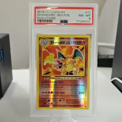 Pokemon 2016 Charizard 11/108 Evolutions Reverse Holo Foil PSA 8 - Image 1