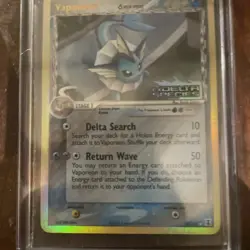 Vaporeon EX Delta Species 18/113 Rare Reverse Holo Stamped Stage 1 Pokemon 2005 - Image 3