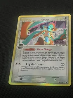 Pokemon Holon Phantoms Deoxys Reverse Holo Stamp very clean - Image 5