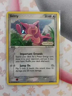 Skitty 64/92 Legend Maker Stamped Reverse Holo Pokemon *NICE* - Image 1