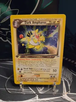 Pokemon 1st Edtion Dark Ampharos Holo 1/105 Neo Destiny NM - Image 1