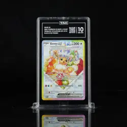 2025 Pokemon SV Prismatic Evolutions #174 Eevee EX Black Star Promo TAG 10 (959) - Image 1