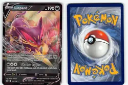 LIEPARD V 104/198 HOLO RARE V CHILLING REIGN POKEMON NM - Image 1