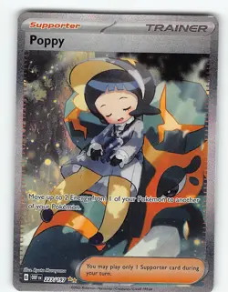 POPPY 227/197 SPECIAL ILLUSTRATION RARE OBSIDIAN FLAMES POKEMON NM - Image 2