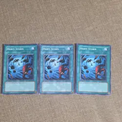 Yu-Gi-Oh! Heavy Storm SD4-EN019 SD09-EN025 1st Edition Lot of 3 Full Playset - Image 1