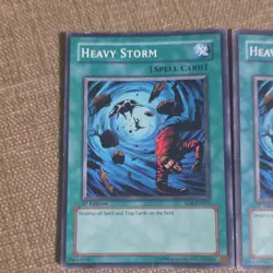 Yu-Gi-Oh! Heavy Storm SD4-EN019 SD09-EN025 1st Edition Lot of 3 Full Playset - Image 2