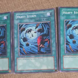 Yu-Gi-Oh! Heavy Storm SD4-EN019 SD09-EN025 1st Edition Lot of 3 Full Playset - Image 3
