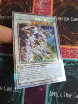 Yu-Gi-Oh! Crystal Wing Synchro Dragon RA02-EN029 Platinum Secret 1st Edition NM - Image 2