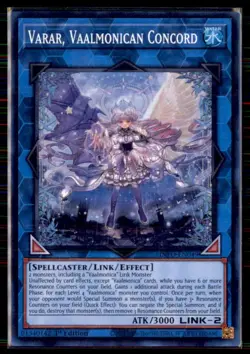 Yu-Gi-Oh! Varar, Vaalmonica Concord 1st Edition Ultra Rare INFO-EN049 - Image 1