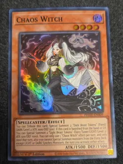 Yu-Gi-Oh! Chaos Witch PHHY-EN009 - Super Rare - 1st Edition - Image 1