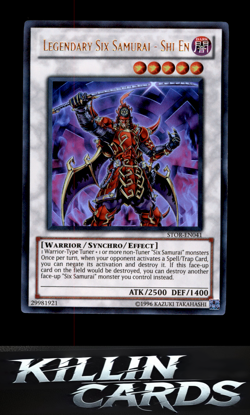 Legendary Six Samurai - Shi En STOR-EN041 Ultra Rare Storm of Ragnarok YuGiOh Ca - Image 1