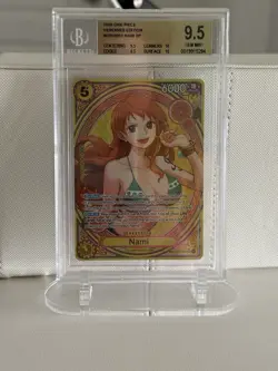 Bandai One Piece CCG Nami EB03-053 Heroines SP Beckett 9.5 - Image 1