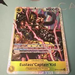 One Piece Eustass "Captain" Kid OP10-112 Royal Blood Super Rare Foil 9000 Namco - Image 1