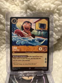 Disney Lorcana ​Azurite Sea ~ Lilo - Escape Artist - 2/204 Super Rare - Image 1