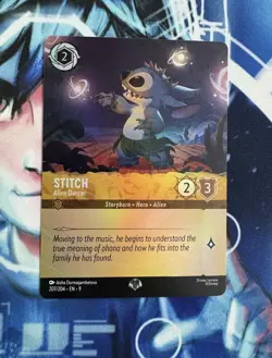 Disney Lorcana Fabled Stitch - Alien Dancer (Epic) 207/204 Holo - Image 1