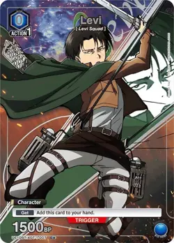 Levi Alternate Art Foil - UE10BT/AOT-1-007 NM - Union Arena - Image 1