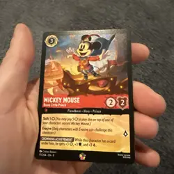 Disney Lorcana Mickey Mouse-Brave Little Prince EN 111/204 Fabled Legendary Card - Image 2