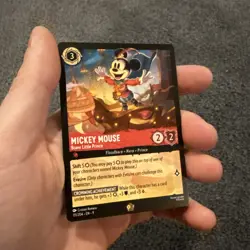 Disney Lorcana Mickey Mouse-Brave Little Prince EN 111/204 Fabled Legendary Card - Image 3