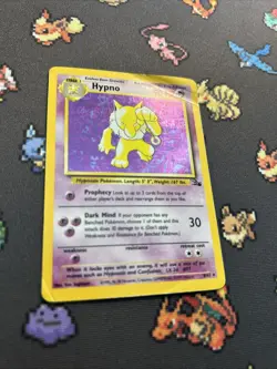 Hypno 8/62 PL -Vintage Holo Rare Pokemon Card- Fossil Set (8q1) - Image 2