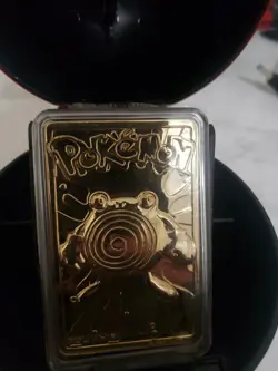 Pokemon Poliwhirl 24K Gold Plated Trading Card 1999 Burger King Limited Edition - Image 2
