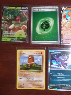 Pokemon 5 Card Lot Holos EX, V And Rare Cards , Great Value Set Building Lot12 - Image 2