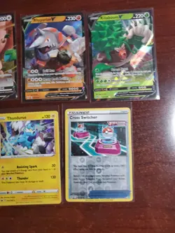 Pokemon 5 Card Lot Holos EX, V And Rare Cards , Great Value Set Building Lot30 - Image 3