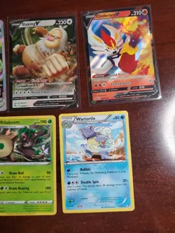 Pokemon 5 Card Lot Holos EX, V And Rare Cards , Great Value Set Building Lot35 - Image 3