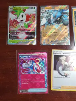 Pokemon 5 Card Lot Holos EX, V And Rare Cards , Great Value Set Building Lot22 - Image 2