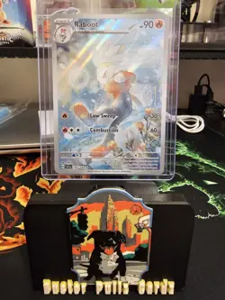 Pokemon TCG Raboot Stellar Crown Holo Illustration Rare Card 147/142 - Image 1