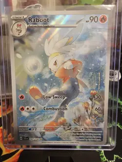 Pokemon TCG Raboot Stellar Crown Holo Illustration Rare Card 147/142 - Image 2
