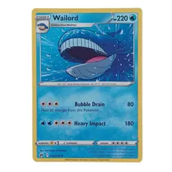 Wailord 032/159 Crown Zenith Rare Pokemon Card NM - Image 1