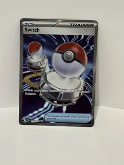 Pokemon Switch Ultra Rare Holo Me02: Phantasmal Flames 123/094 Trainer Card - Image 1