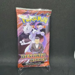 Pokemon TCG Destined Rivals Booster Pack 10 Cards – Sealed (Random Art) English - Image 1
