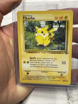 Pokemon Card Pikachu Jungle 60/64 WOTC Card Unlimited NM Near Mint Pokemon Vtg - Image 1